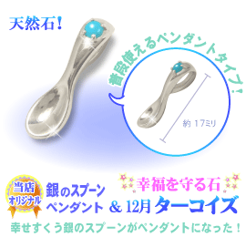 12���̒a���΃^�[�R�C�Y�̋�̃X�v�[��,�V���o�[�X�v�[���y���_���g